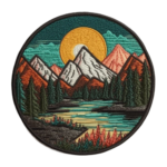 Mountain Patch Iron-on_sew-on Applique for Clothing Jacket Vest Backpack Hat, Nature Badge, Decorative Craft, River, Lake, National Parks - Etsy-fotor-bg-remover-20240415121438